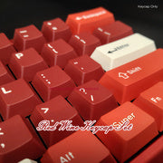 醇酒红键帽套装 126键 - Wooting原厂高度PBT键帽 | 人体工学机械键盘键帽 高级质感