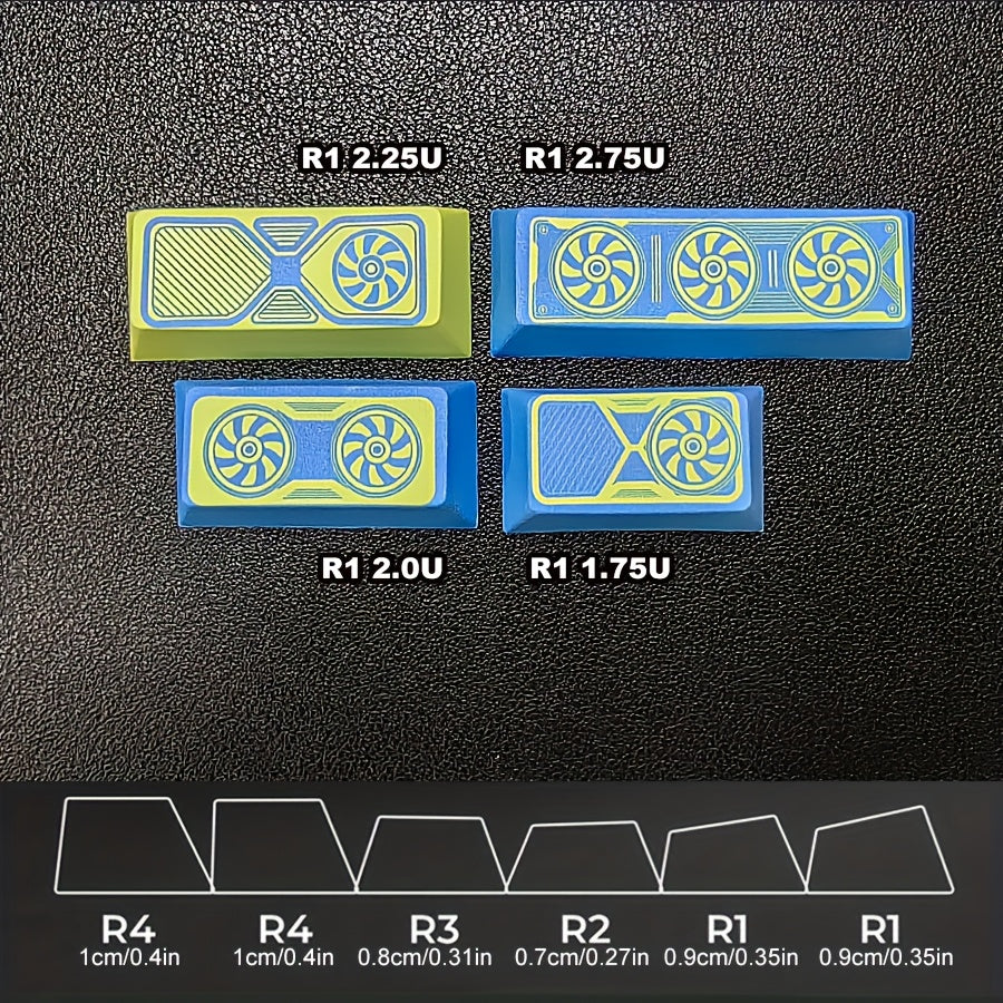 电脑显卡主题键帽 - Shift组合增补键 Cherry高度 PBT热升华 个性化游戏键帽