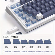 冰川蓝键帽套装 137键 - FSA高度PBT双色注塑键帽 | 机械键盘键帽