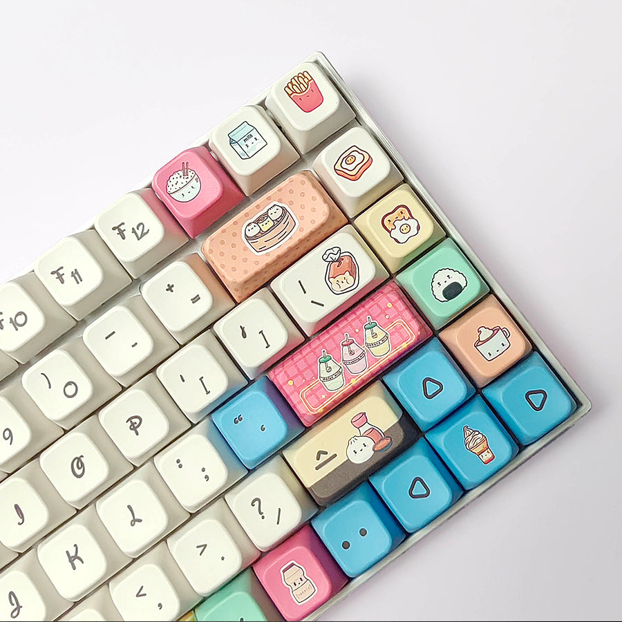 任食唔肥键帽套装 - 美食主题PBT键帽 | 趣味机械键盘键帽