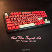 醇酒红键帽套装 126键 - Wooting原厂高度PBT键帽 | 人体工学机械键盘键帽 高级质感