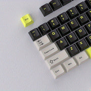 沙漠灰撞色键帽套装 130键 - FSA高度PBT双色注塑键帽 | 棕绿配色机械键盘键帽 复古风