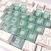 透明心型键帽套装 - 情人节主题个性键帽 | OEM高度机械键盘键帽