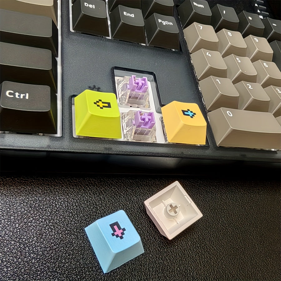 像素方向键套装 - 手工定制Cherry高度 PBT热升华 个性化游戏键帽 节日礼物