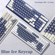 冰川蓝键帽套装 137键 - FSA高度PBT双色注塑键帽 | 机械键盘键帽
