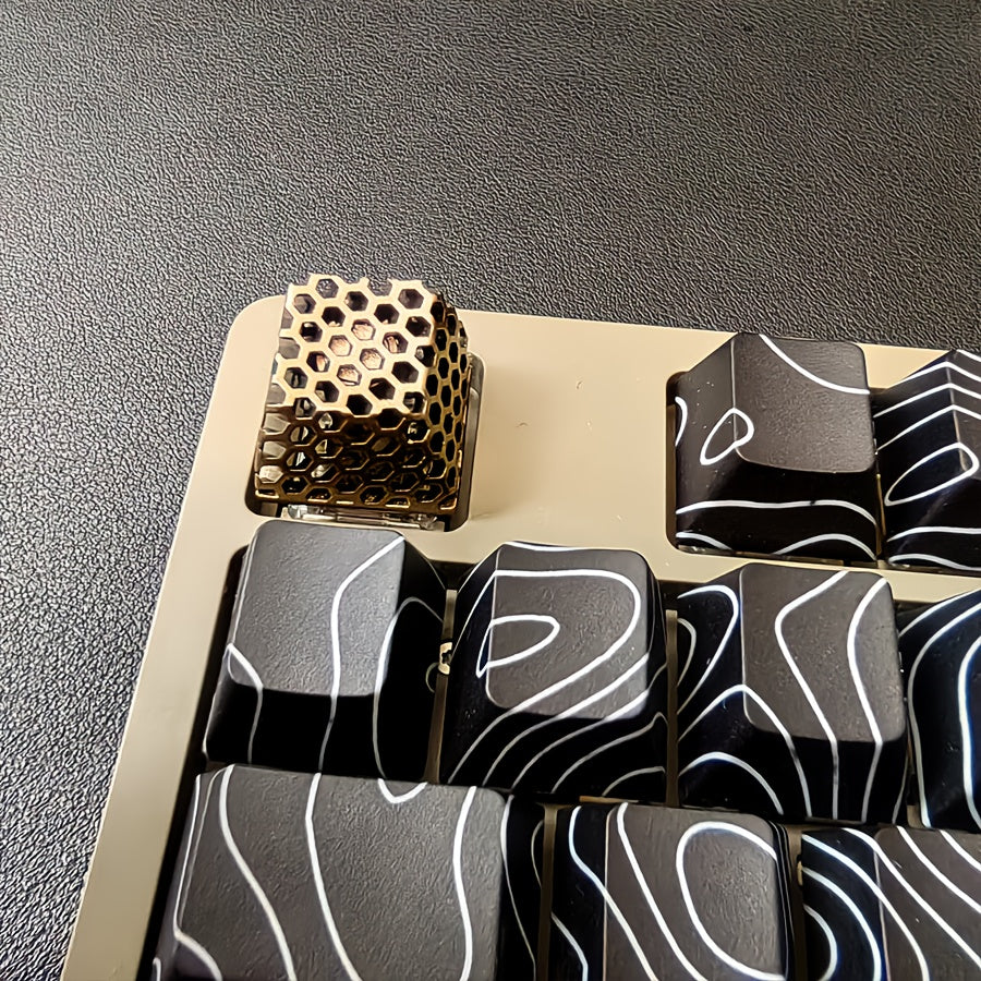 3D打印个性键帽 - 金属喷涂工艺 透光造型 游戏设计师办公键帽 创意礼物