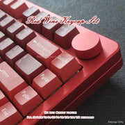 醇酒红键帽套装 126键 - Wooting原厂高度PBT键帽 | 人体工学机械键盘键帽 高级质感