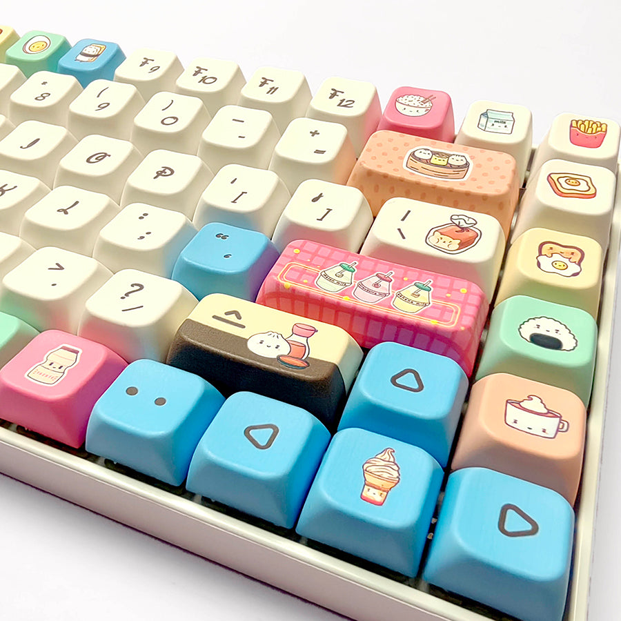 任食唔肥键帽套装 - 美食主题PBT键帽 | 趣味机械键盘键帽