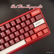醇酒红键帽套装 126键 - Wooting原厂高度PBT键帽 | 人体工学机械键盘键帽 高级质感