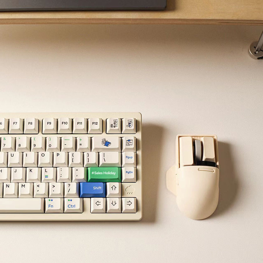 便利店主题键帽套装 138键 - 极简设计PBT键帽 | 机械键盘键帽