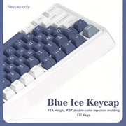冰川蓝键帽套装 137键 - FSA高度PBT双色注塑键帽 | 机械键盘键帽