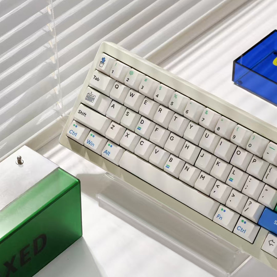 便利店主题键帽套装 138键 - 极简设计PBT键帽 | 机械键盘键帽