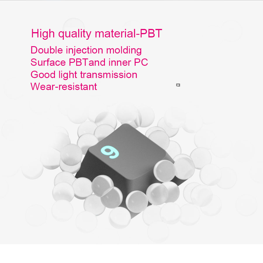 紫气东来键帽套装 - 帝王紫金配色PBT双色注塑键帽 | Cherry高度机械键盘键帽