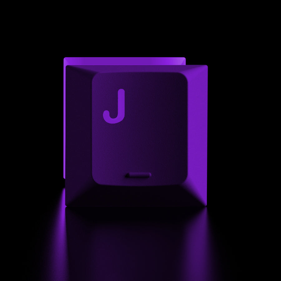 紫气东来键帽套装 - 帝王紫金配色PBT双色注塑键帽 | Cherry高度机械键盘键帽