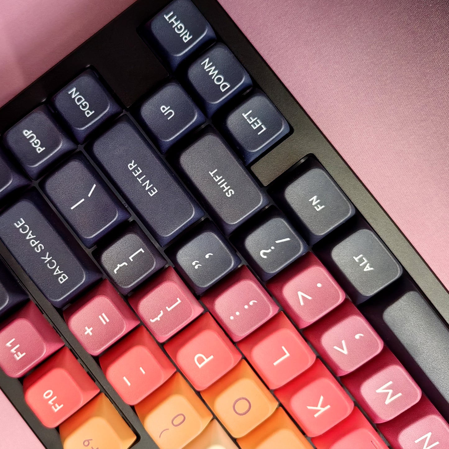 黎明至黄昏键帽套装 - 渐变光影艺术PBT键帽 | 热升华机械键盘键帽