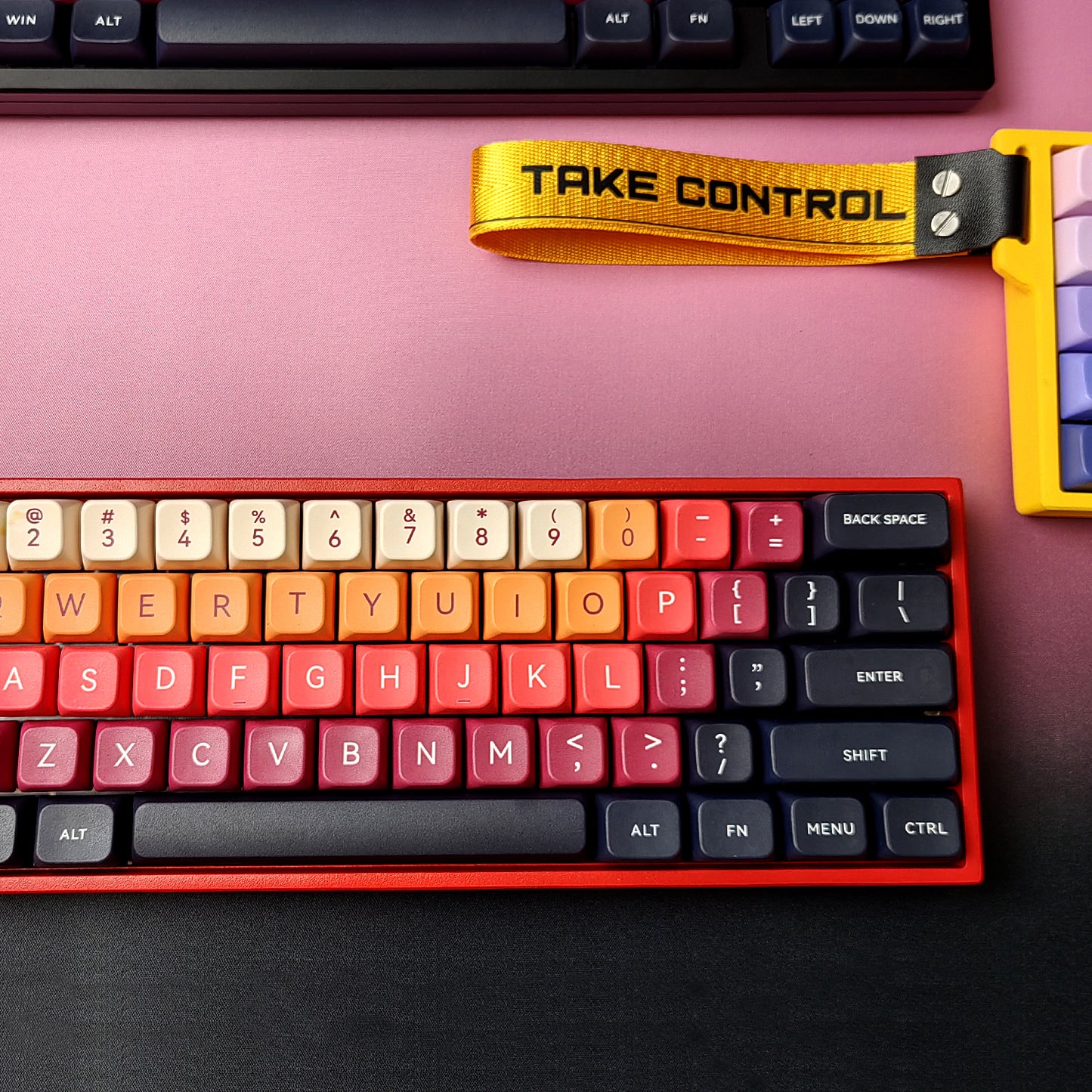 黎明至黄昏键帽套装 - 渐变光影艺术PBT键帽 | 热升华机械键盘键帽